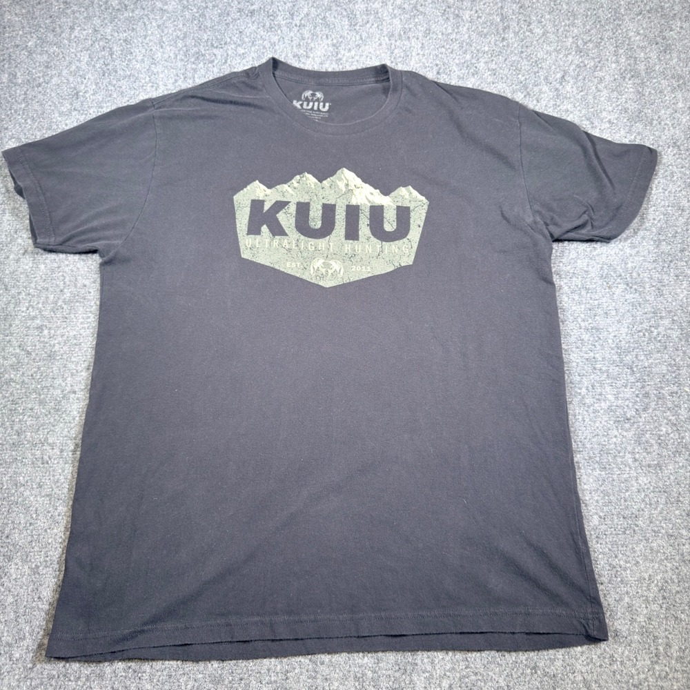 KUIU Ultralight Hunting Graphic T-Shirt Mens XL Black Short Sleeve Outdoor